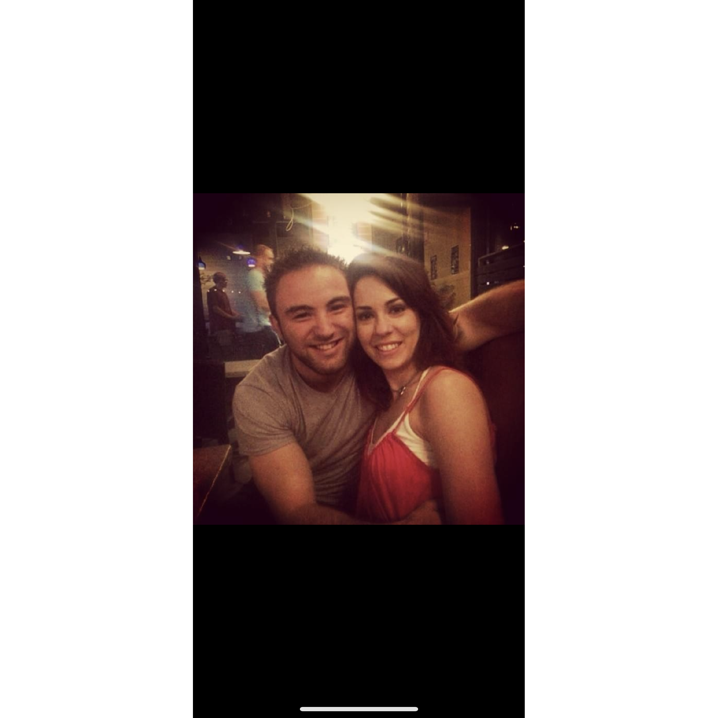 Our first photo together.