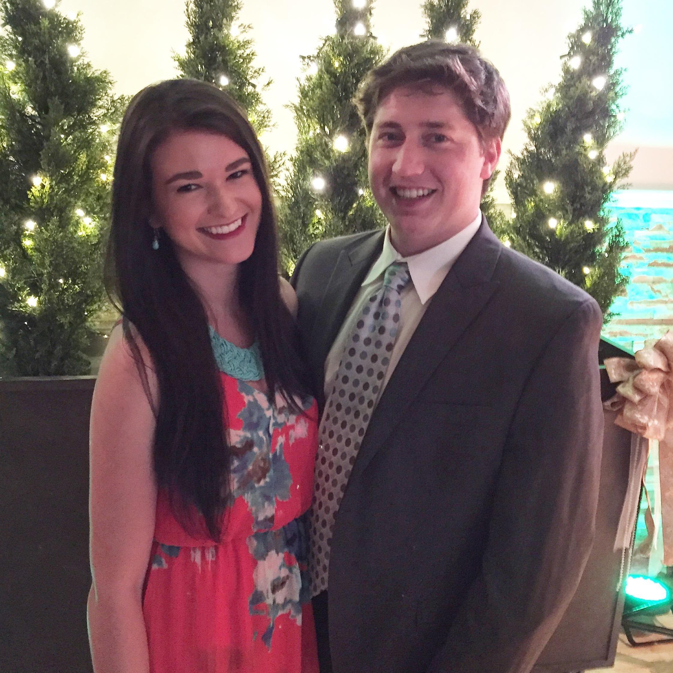 Our first wedding together
