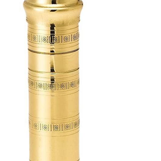 Pepper Mill Imports Atlas Pepper Mill, Brass, 7.5"