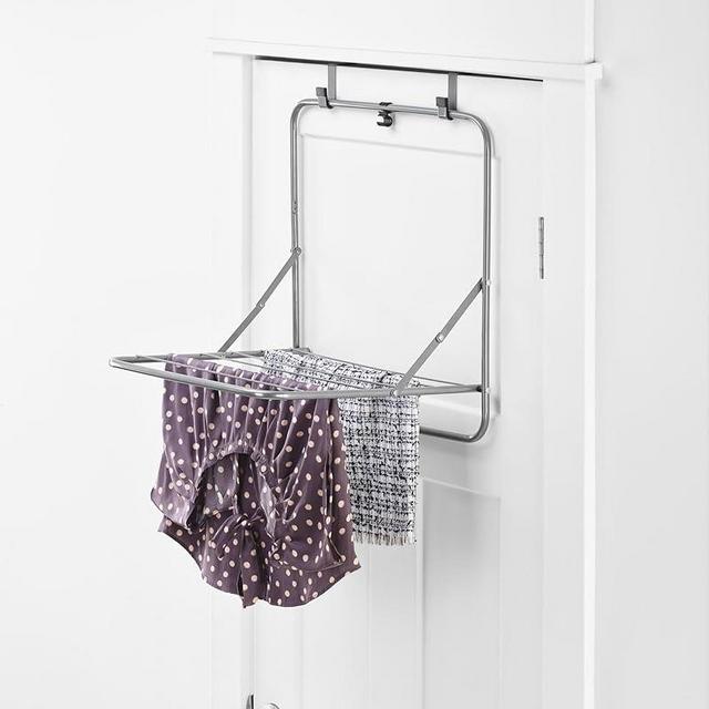 Whitmor Over The Door Drying Rack - Grey