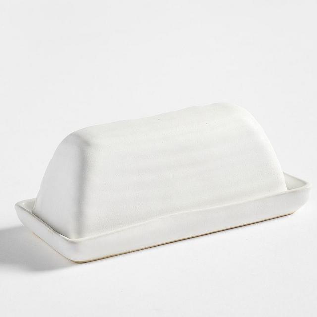 Larkin Butter Dish - Shell White