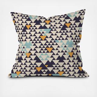 Triangles & Triangles Outdoor Throw Pillow