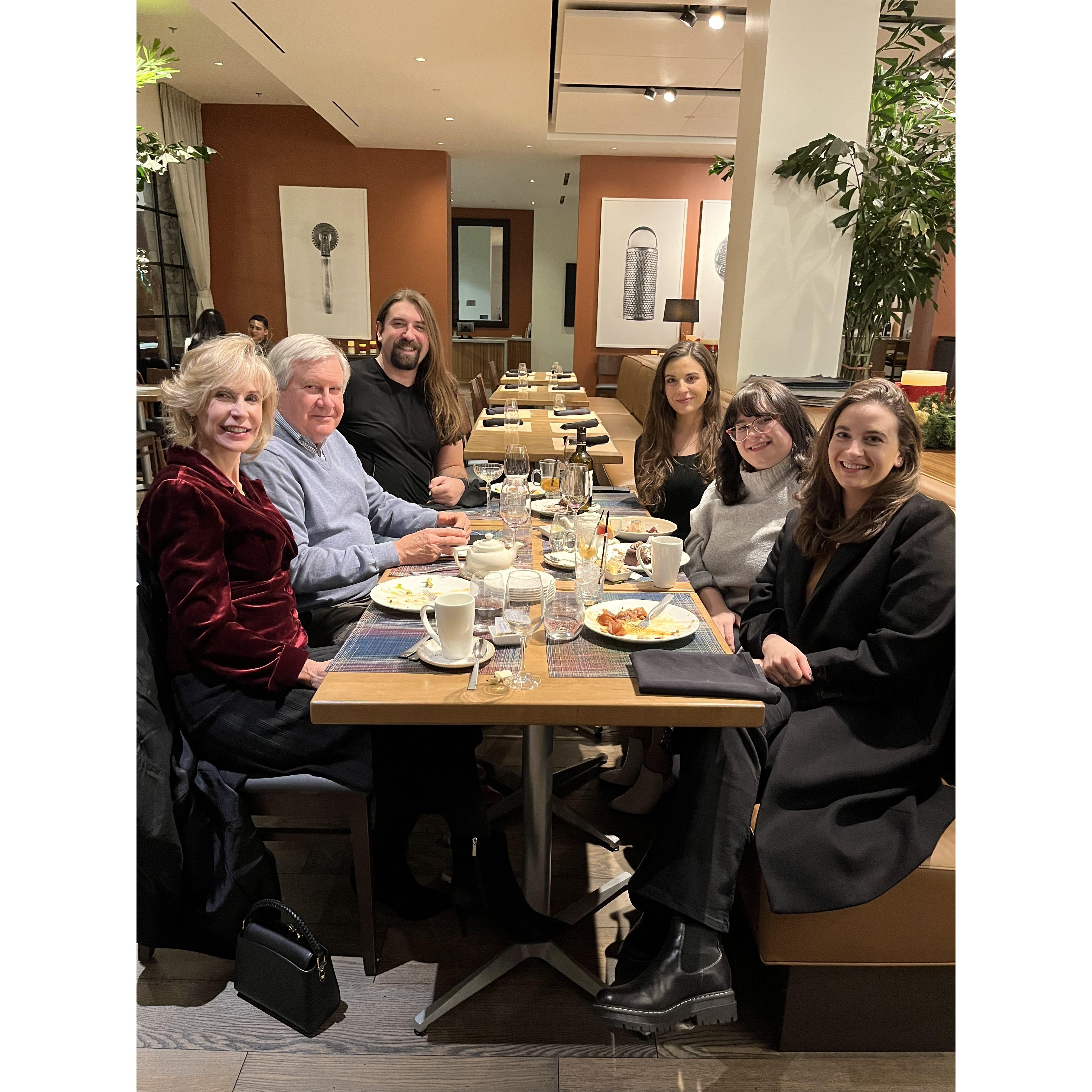 The whole gang at Christmas 2022