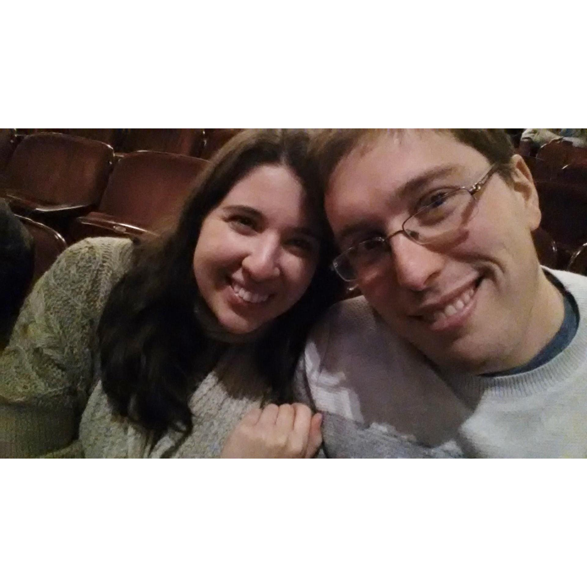 February, 2016. Right before watching "An American in Paris" for Valentine's Day!