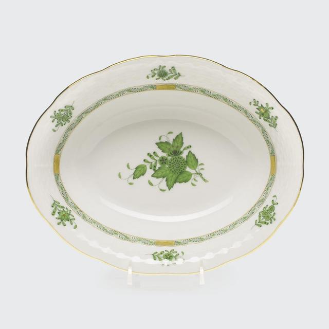 Herend Chinese Bouquet Oval Vegetable Serving Bowl