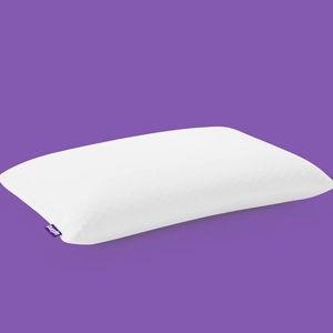 Purple Harmony Pillow – Talalay Latex Foam Cooling Pillow for Combo or Side Sleepers, 360º Hex GelFlex Grid for No-Pressure Support and Luxurious Weightless Feel - Standard, Medium Feel, Low Height