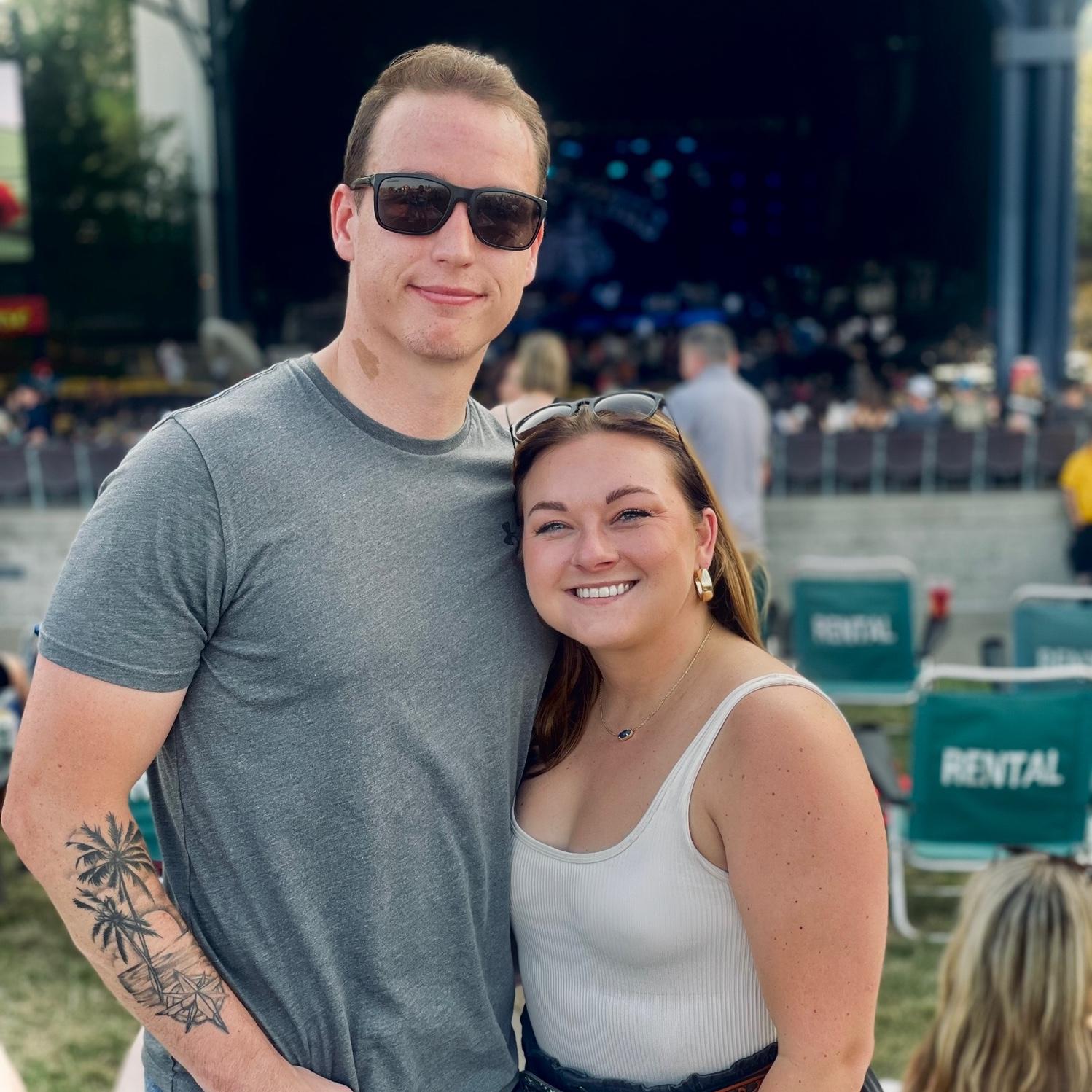 Our first concert together to see Eric Church!