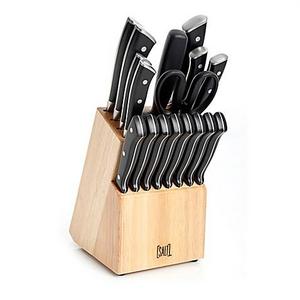 SALT™ Forged Triple Rivet 18-Piece Cutlery Set in Black