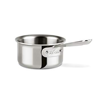 All-Clad 4203 Stainless Steel Tri-Ply Bonded Dishwasher Safe Sauce Pan with  Lid / Cookware, 3-Quart, Silver 