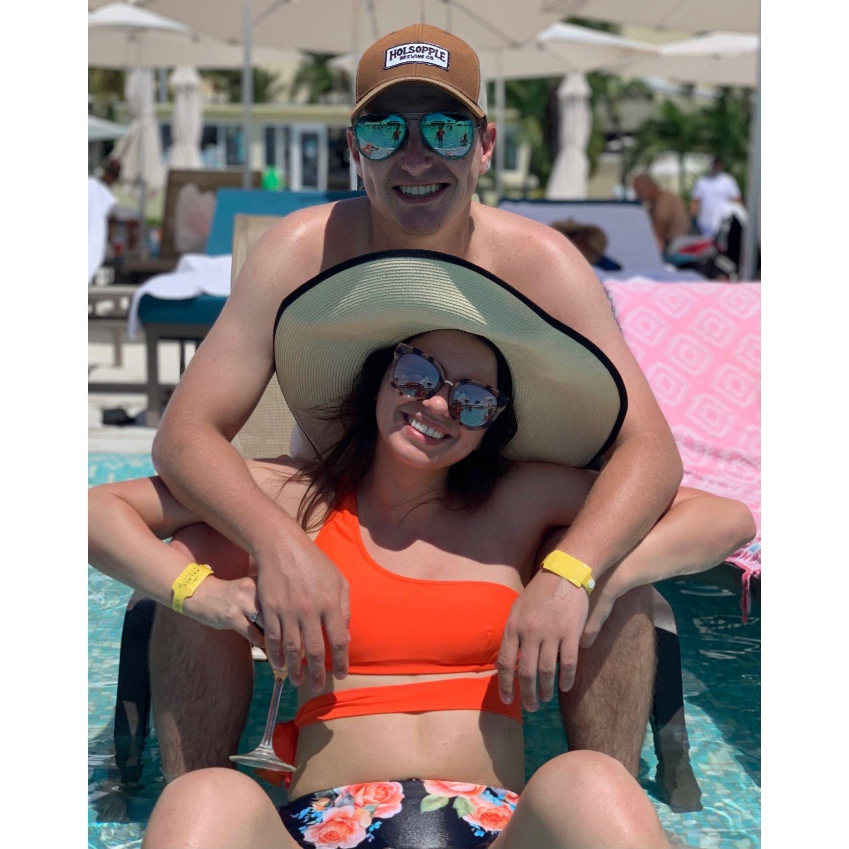 Cancun and celebrating us finally being in the same city as each
other!