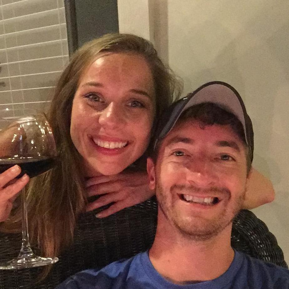 Enjoying a glass of wine after our last Merge class!