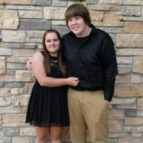 Our first ever picture and high school dance together