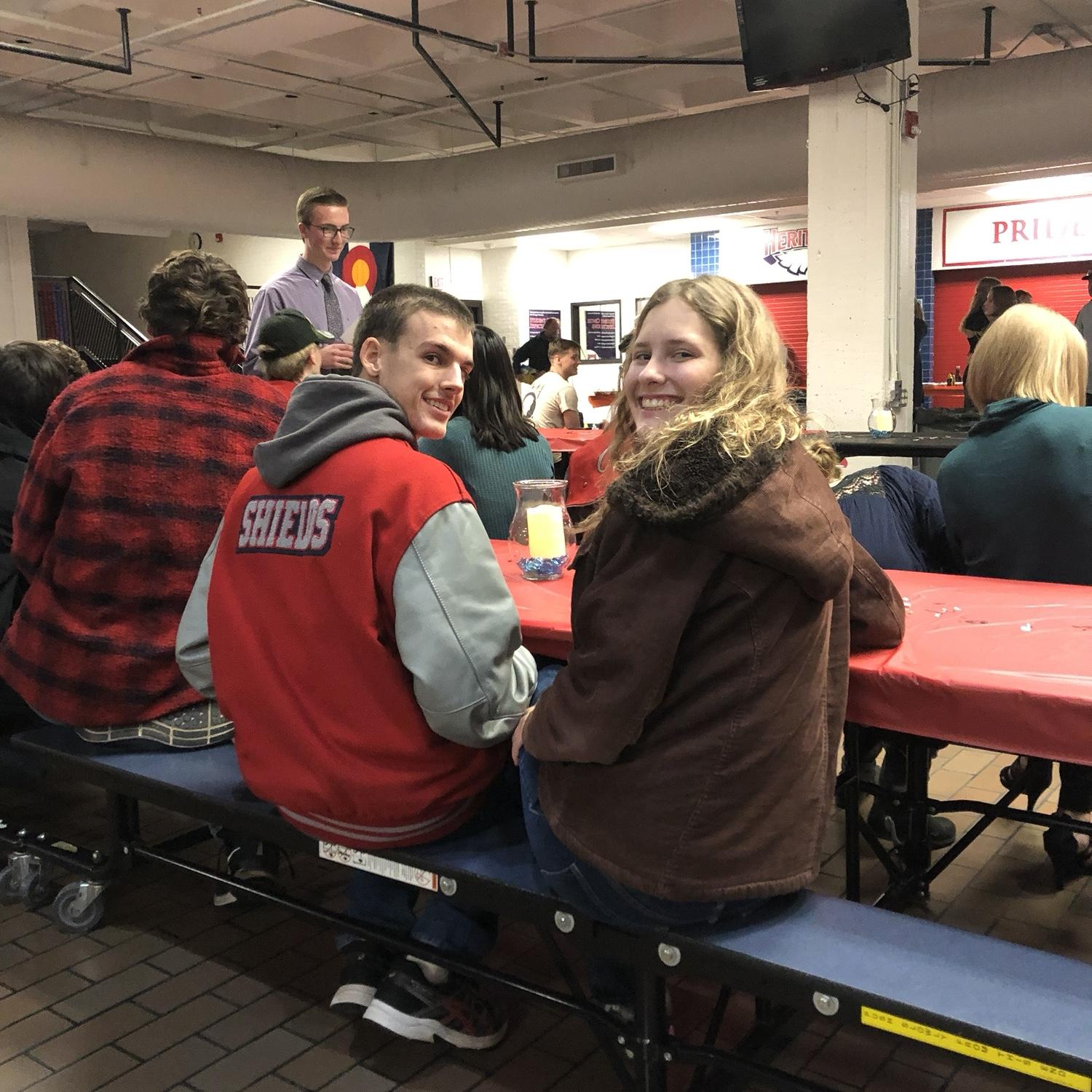 Junior year band end-of-year banquet at Heritage High School.