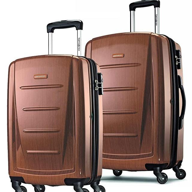 Samsonite Winfield 2 Hardside Expandable Luggage with Spinner Wheels (Rose Gold, 2-Piece Set (20/28))