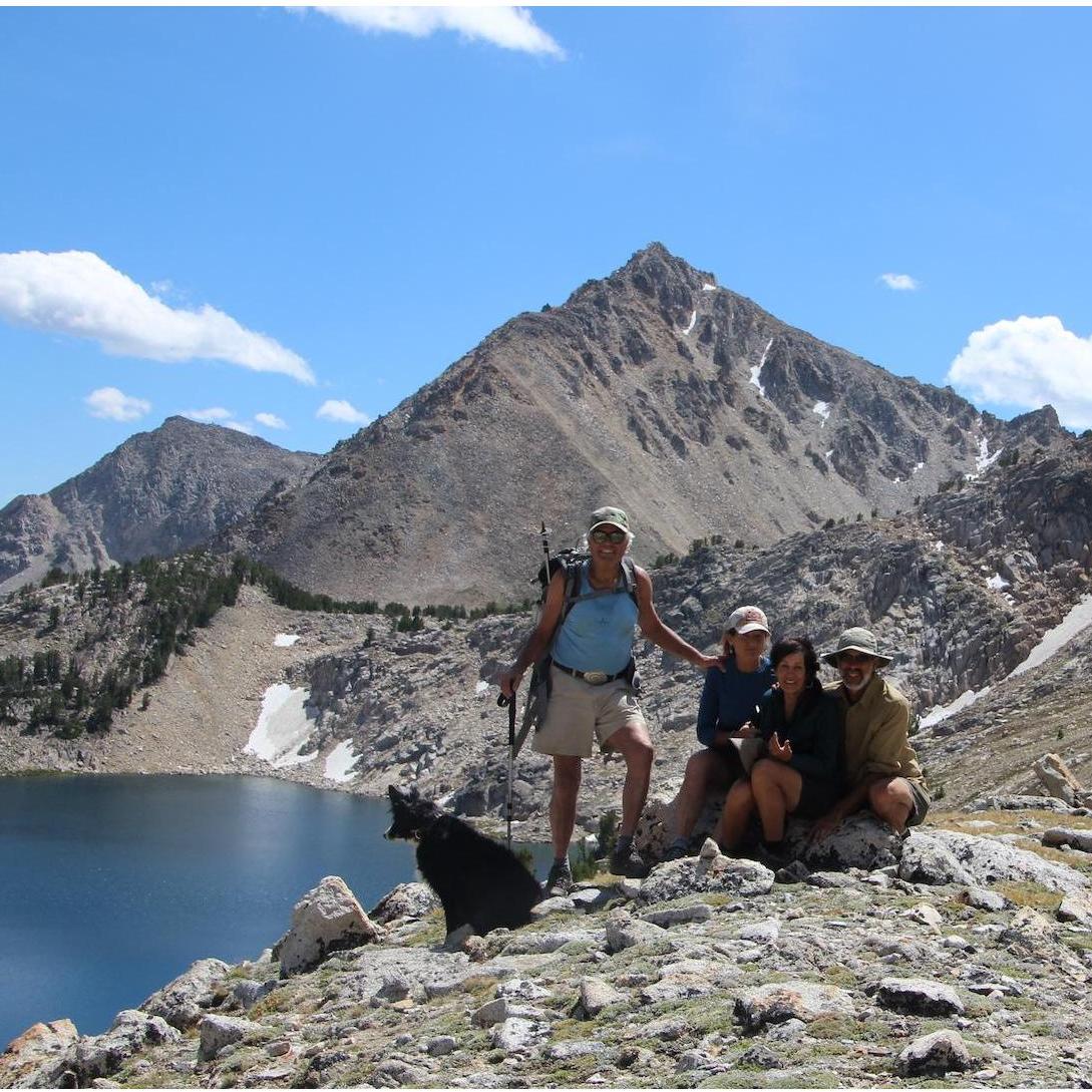 Sapphire Lake, White Clouds in Idaho with Ron and Colleen