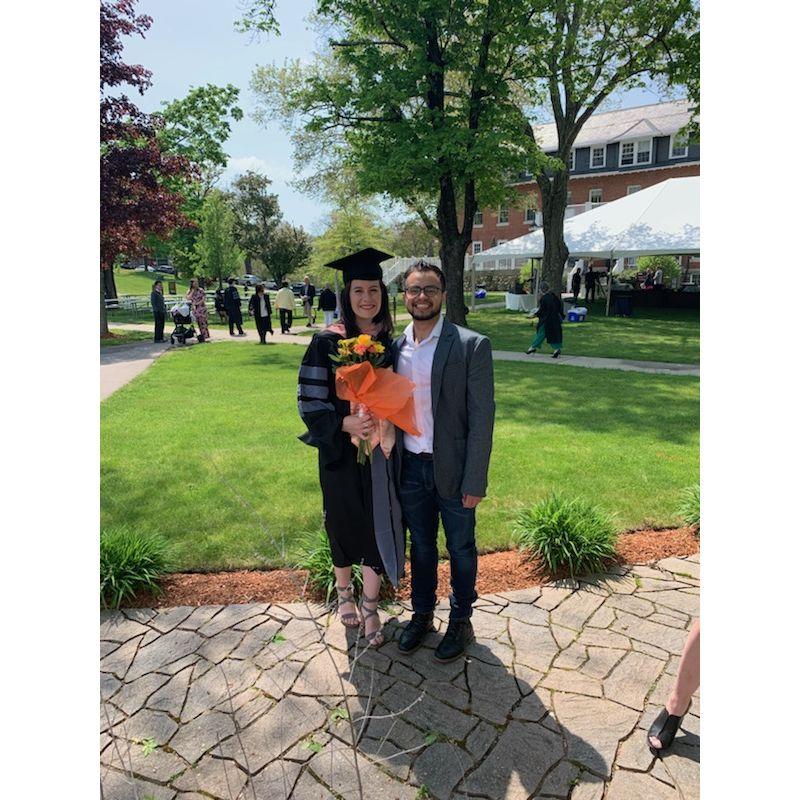 Walter and Alison at Alison's vet school graduation from Tufts University in May 2019