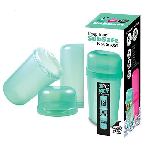 SubSafe Sub Sandwich Container – This Reusable Sandwich Container Keeps Your Sub Safe, Not Soggy – Ideal Boating Accessories and Cooler Accessories – As Seen On Shark Tank, Makes a Great Gift