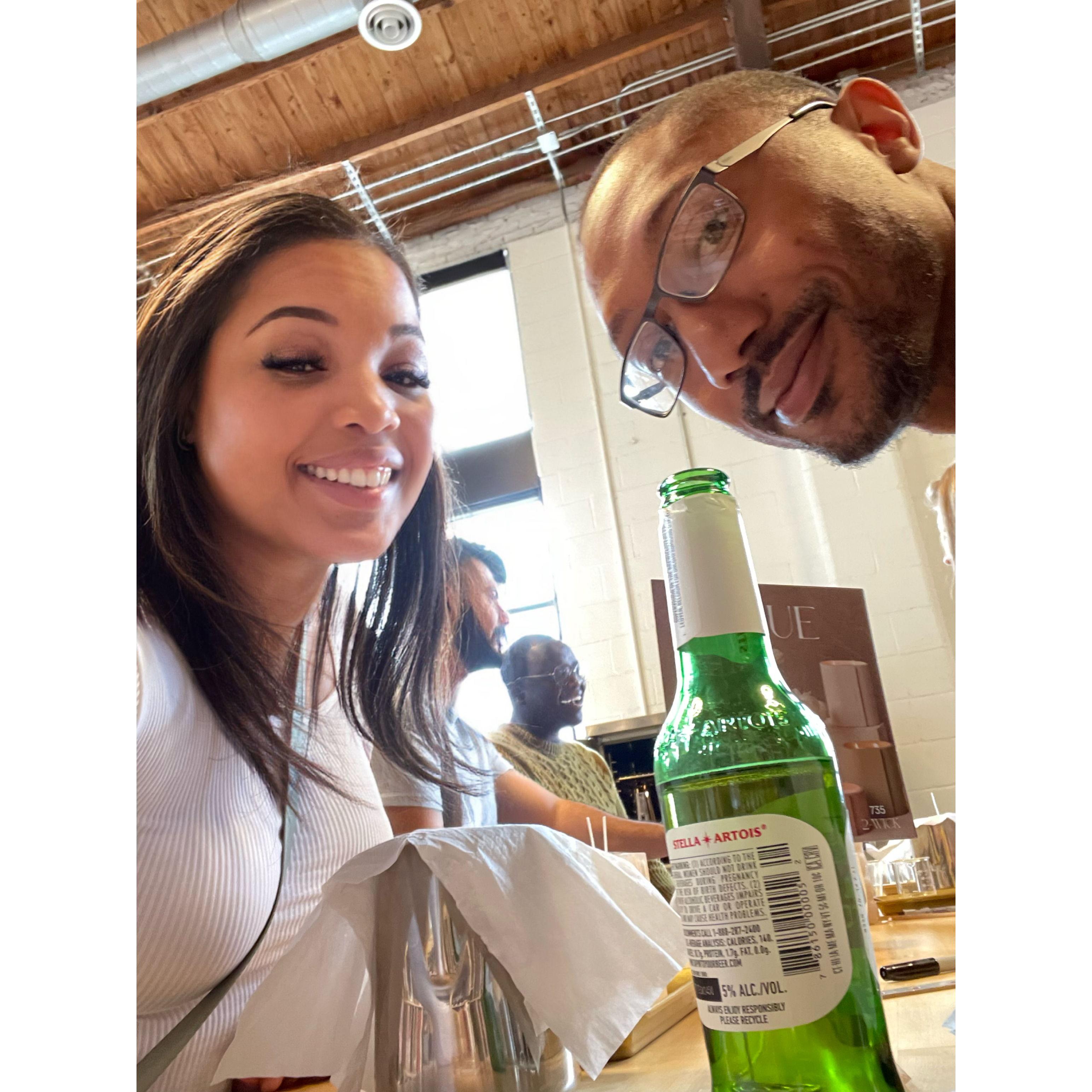 On our second anniversary ... we just wanted a nice Beer