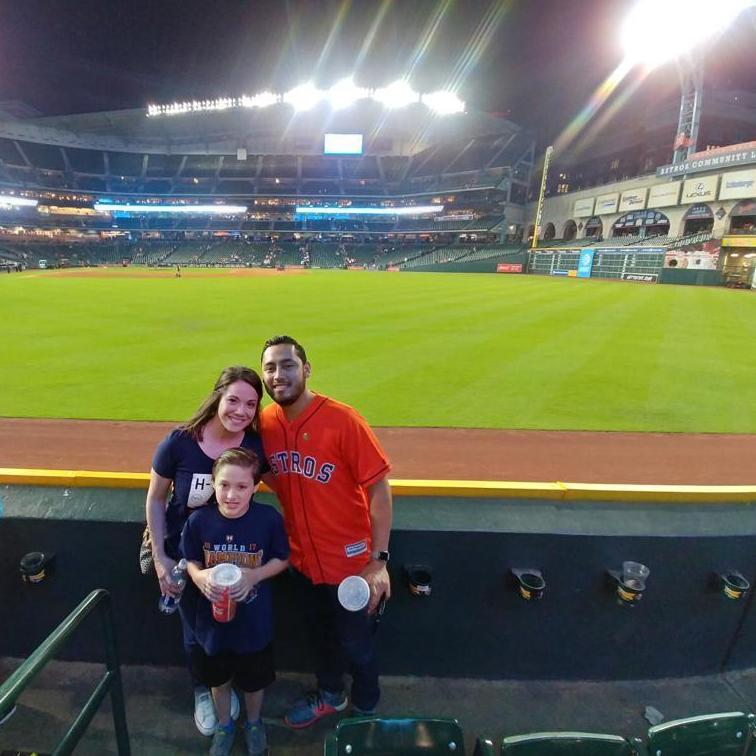 At the ball park! Such a fun time!