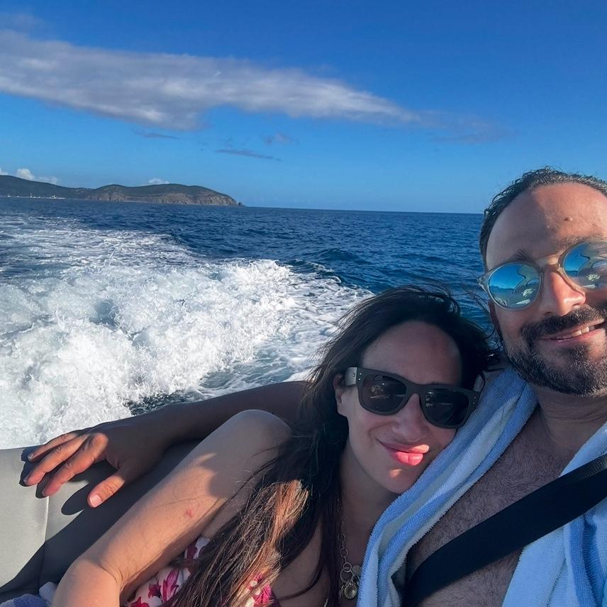 Our first trip to St John and cruising to BVI together. We talked about our mutual love for St John on our first date.