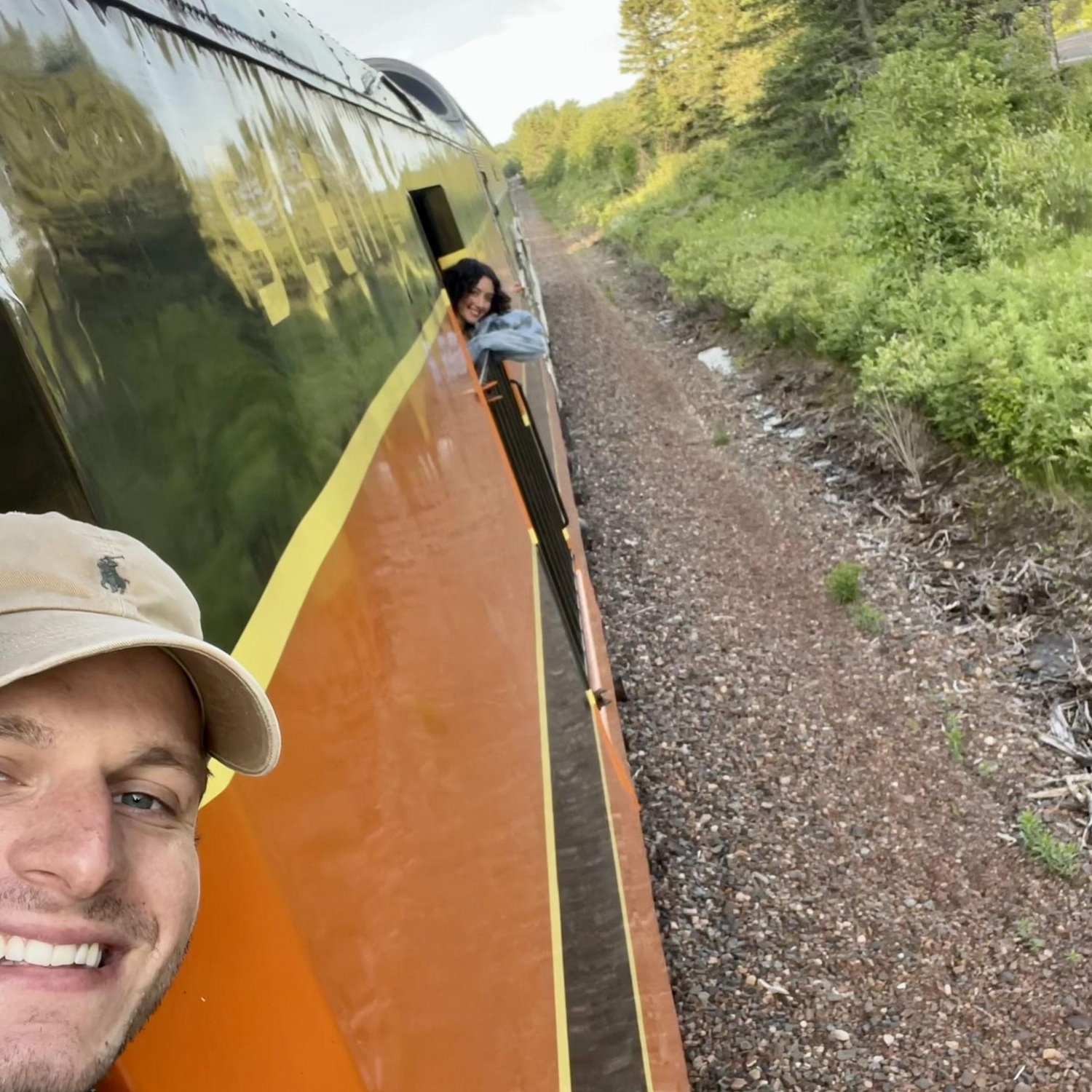 A train ride down the scenic railroad in Duluth before.