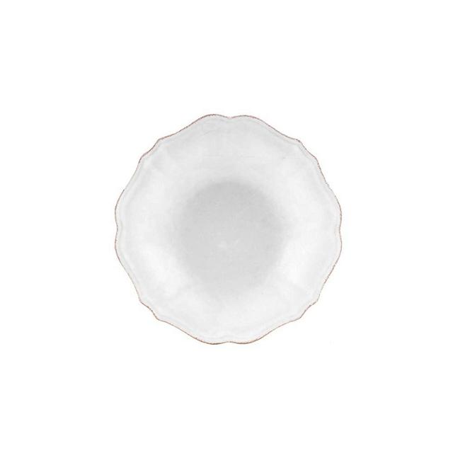 Casafina Impressions Collection Stoneware Ceramic Soup/Pasta Plate 10", White