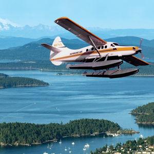 Seaplane ride for our honeymoon!