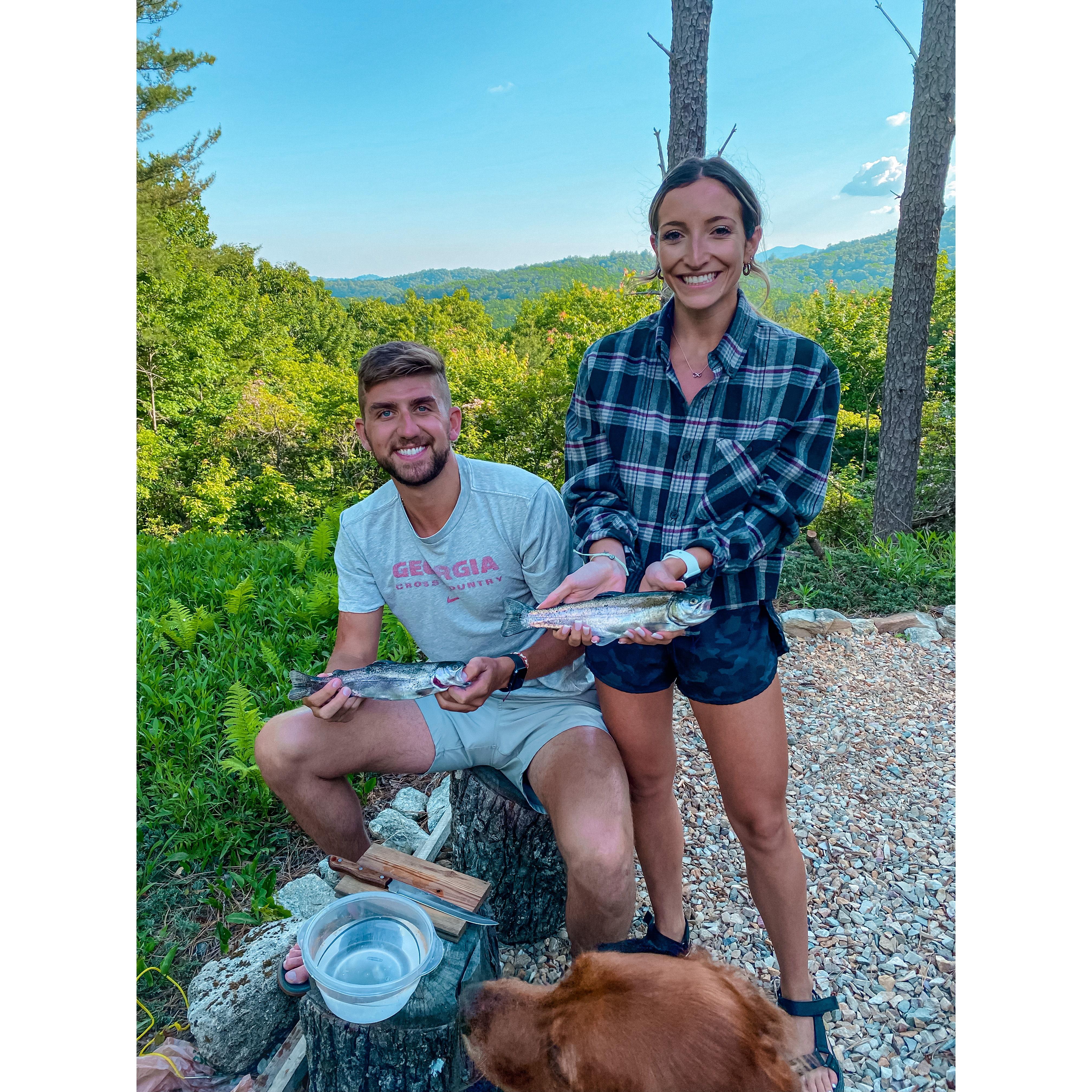 We like to catch our dinner!