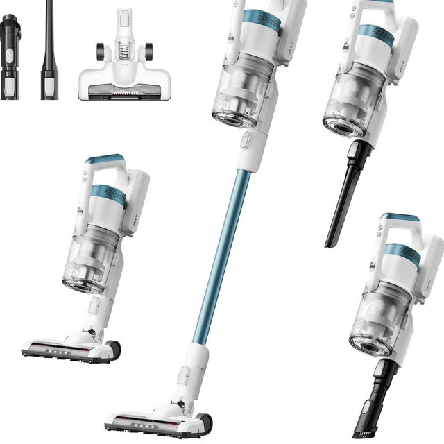 Eureka RapidClean Pro NEC280TL Cordless Stick Vacuum Cleaner – Lightweight 5.3 lbs, 40-Min Runtime, LED Headlights, 3 Power Modes, Ideal for Pet Hair, Hard Floors & Carpets