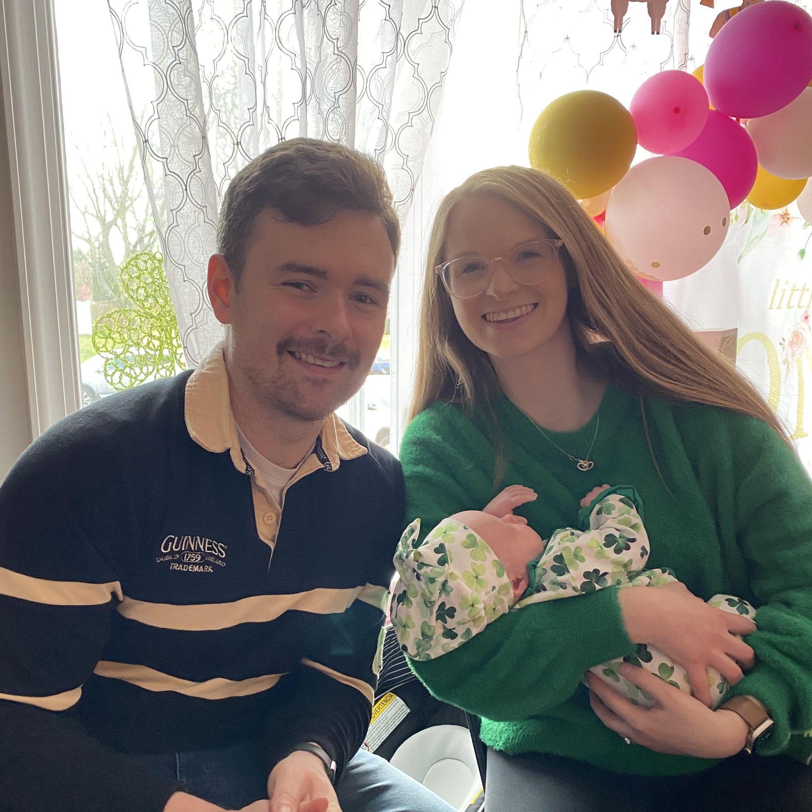 Our first St. Patrick's Day with Rosie.