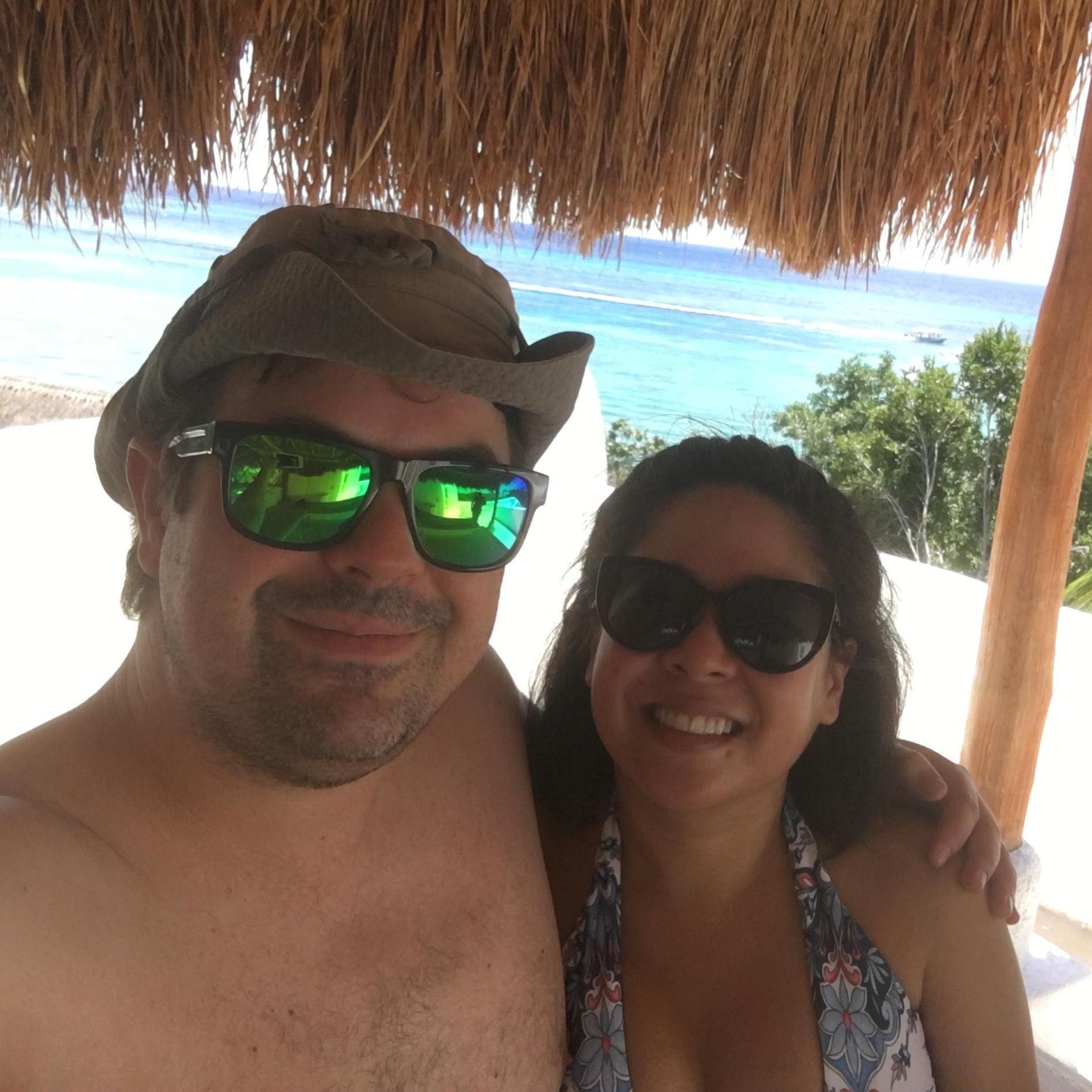 Cozumel, Mexico - our first flight together