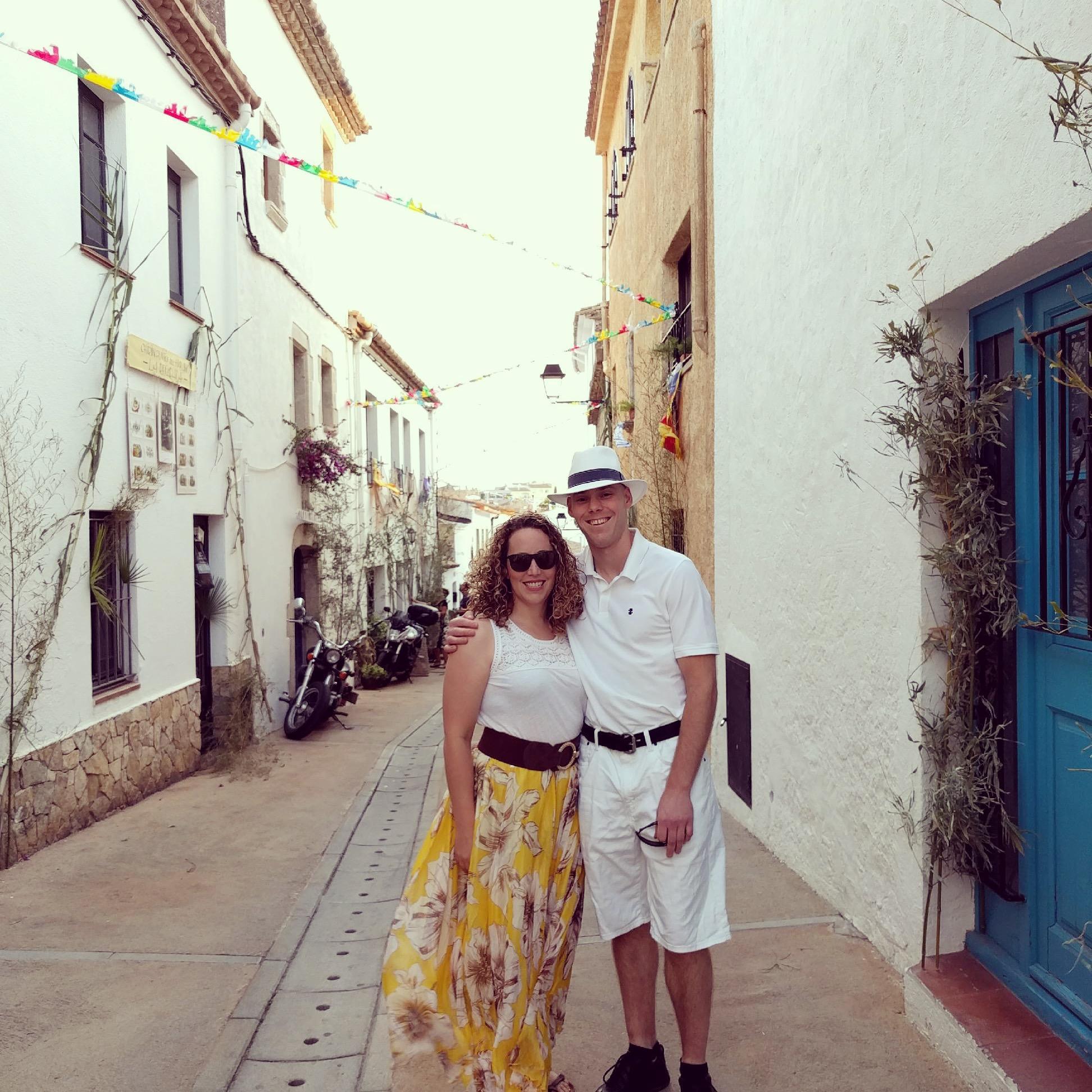 Our trip to Spain for Radford and Joey's wedding in our best Island Chic attire.