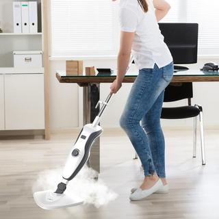 True & Tidy Heavy-Duty Steam Mop, 5-Piece