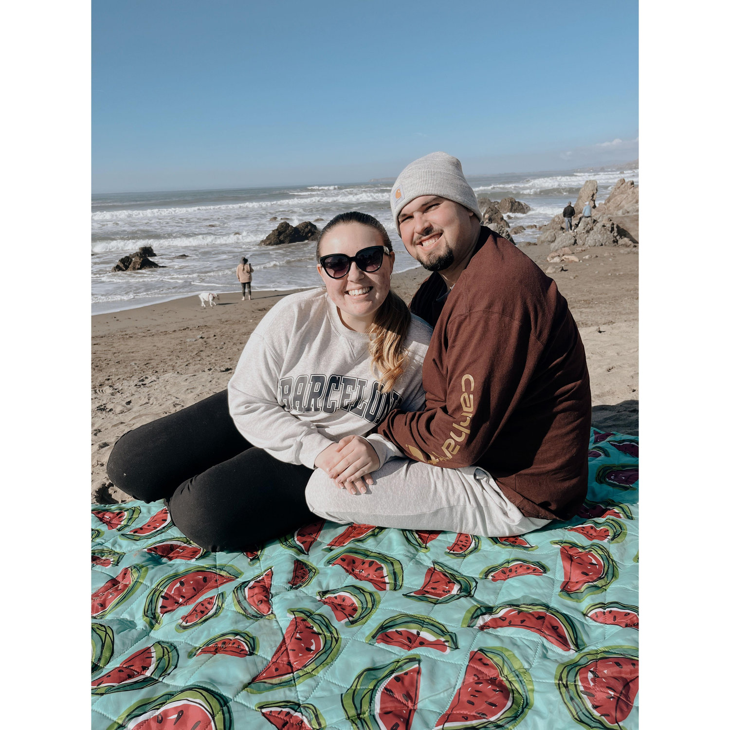 Our second New Years Day beach trip together