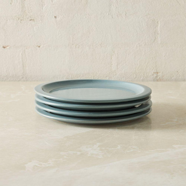 Hale Dinnerware Salad Plates, Stoneware Blue, Set of 4