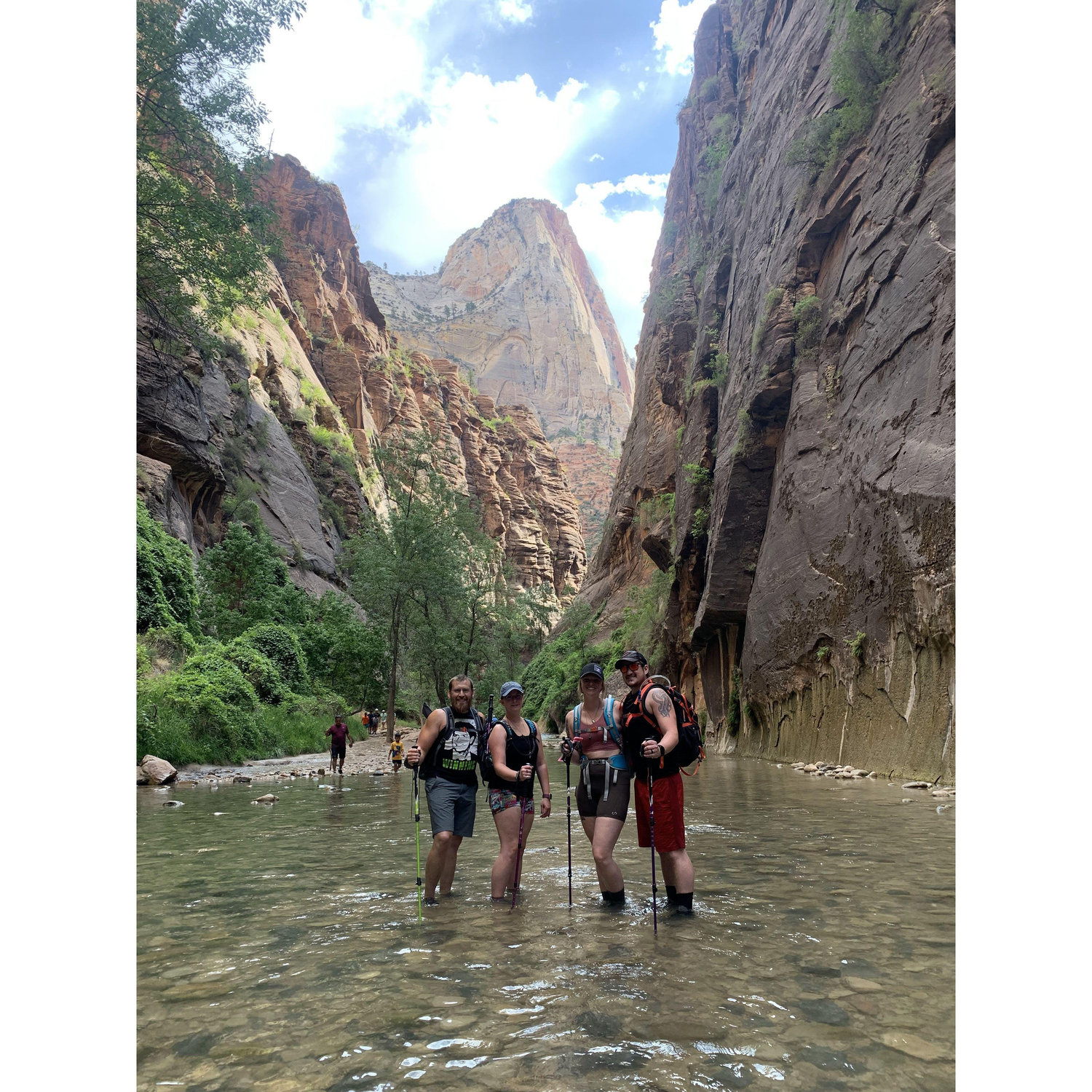 Zion National Park, The Narrows trail with Sarah and Mitch. July 2022