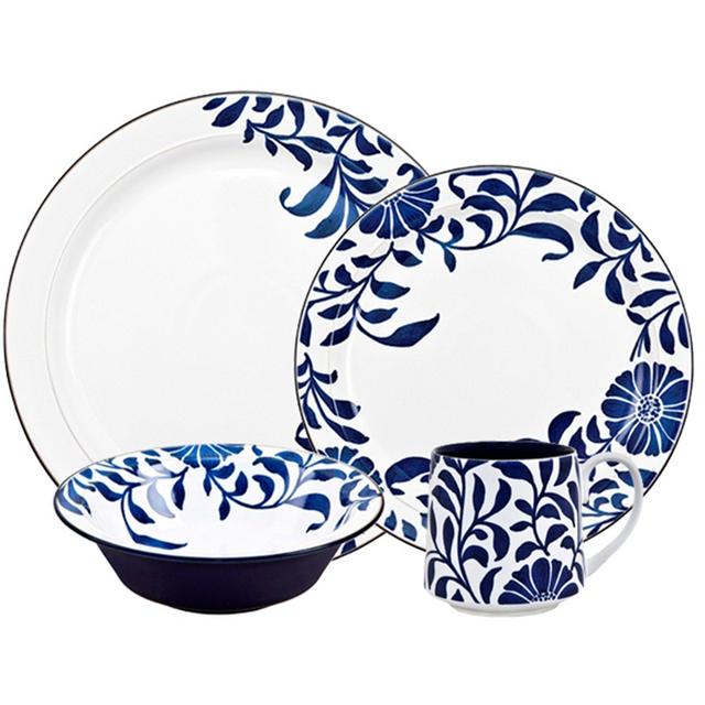Denby Malmo Bloom 16-Piece Dinnerware Set