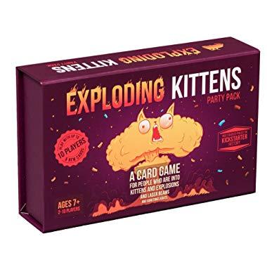 Exploding Kittens Card Game - Party Pack for Up to 10 Players - Family-Friendly Party Games - Card Games for Adults, Teens & Kids