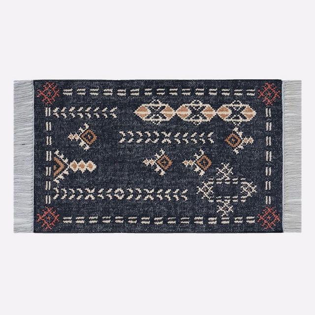 Origins Woven Kitchen Mat, 21x34, Midnight