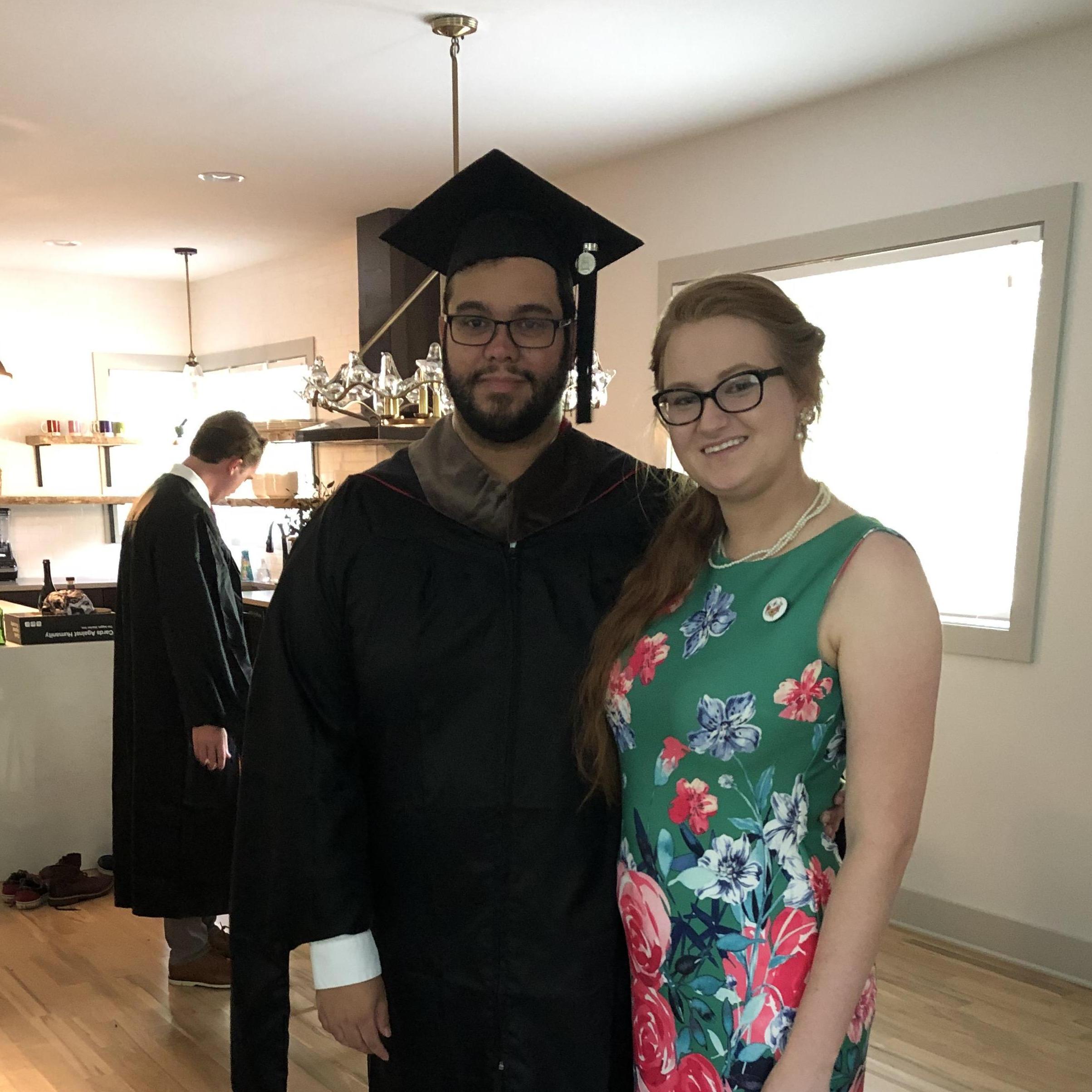Ian's MFA graduation