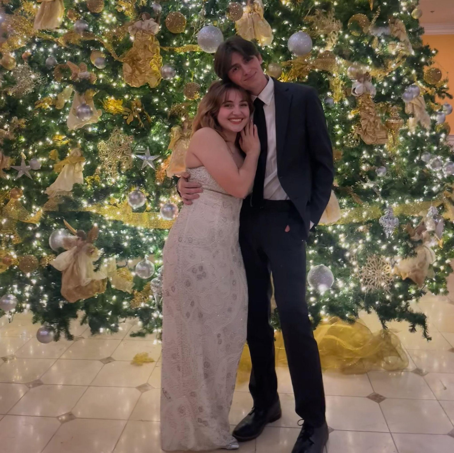 Our first dance together, the winter ball!
