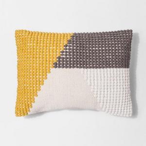 Texture Color Block Lumbar Pillow - Project 62™ (yellow)