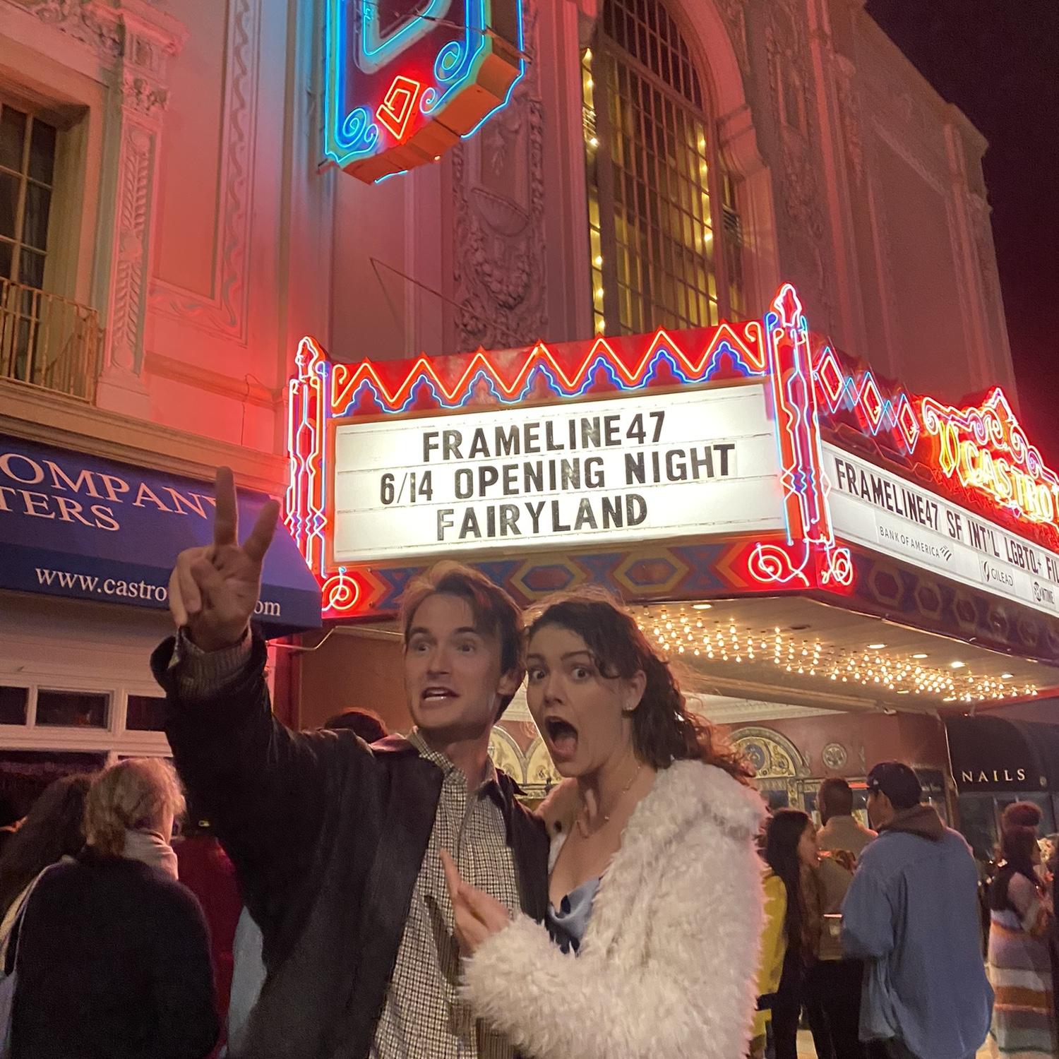 Christopher's first big movie premiere, Castro Theater 2023