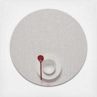 Mini Basketweave Round Placemat, Set of 4
