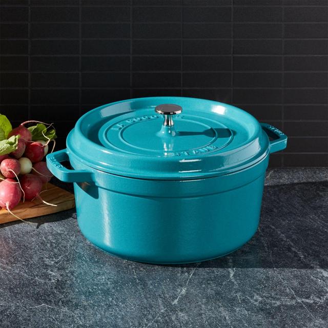 Staub ® 5.5-Qt Turquoise Round Cocotte