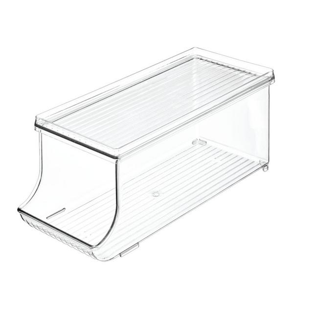 Squared Away™ Soda Can Holder Refrigerator Bin with Lid