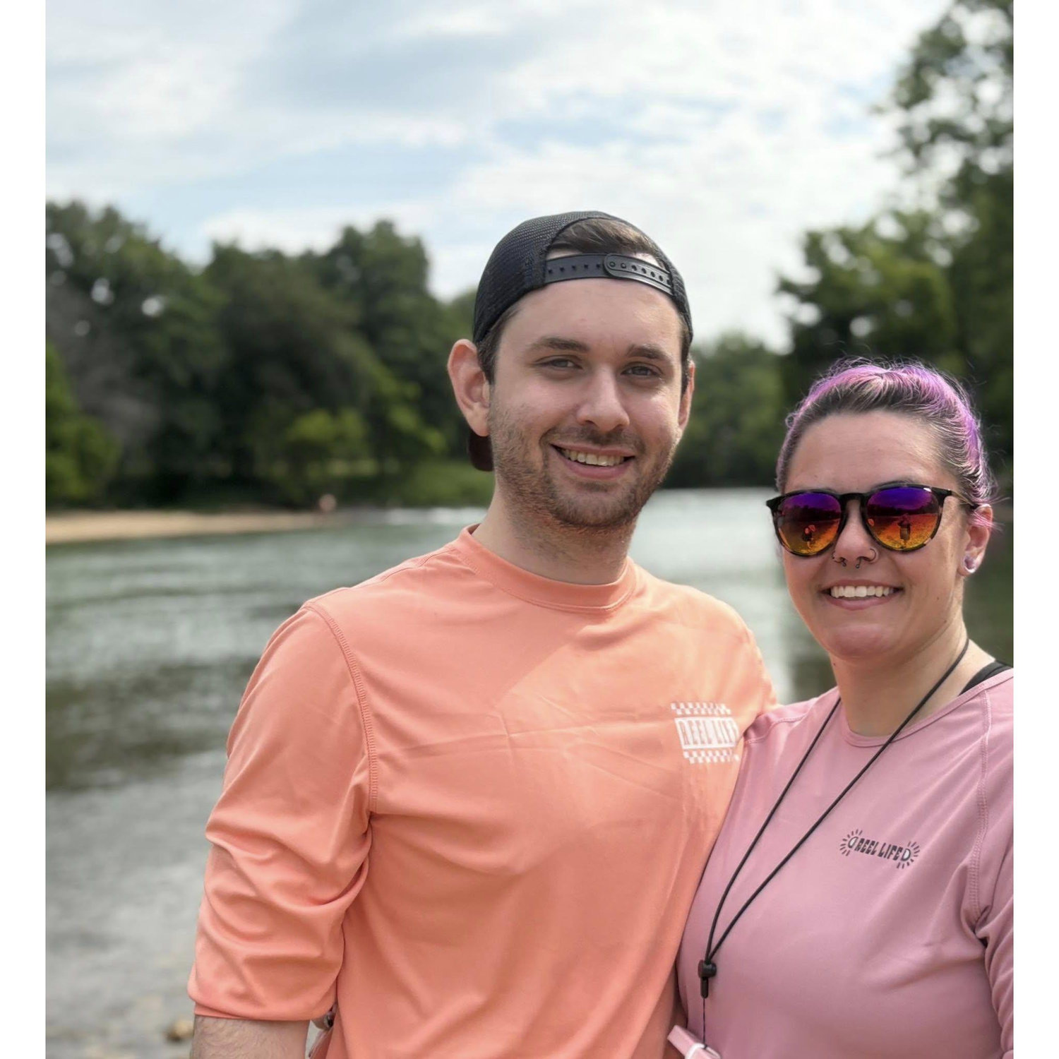 Cheyenne and John, Spring River 2025