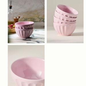 The Latte Stoneware Cereal Bowls, Set of 4: Amelie Edition