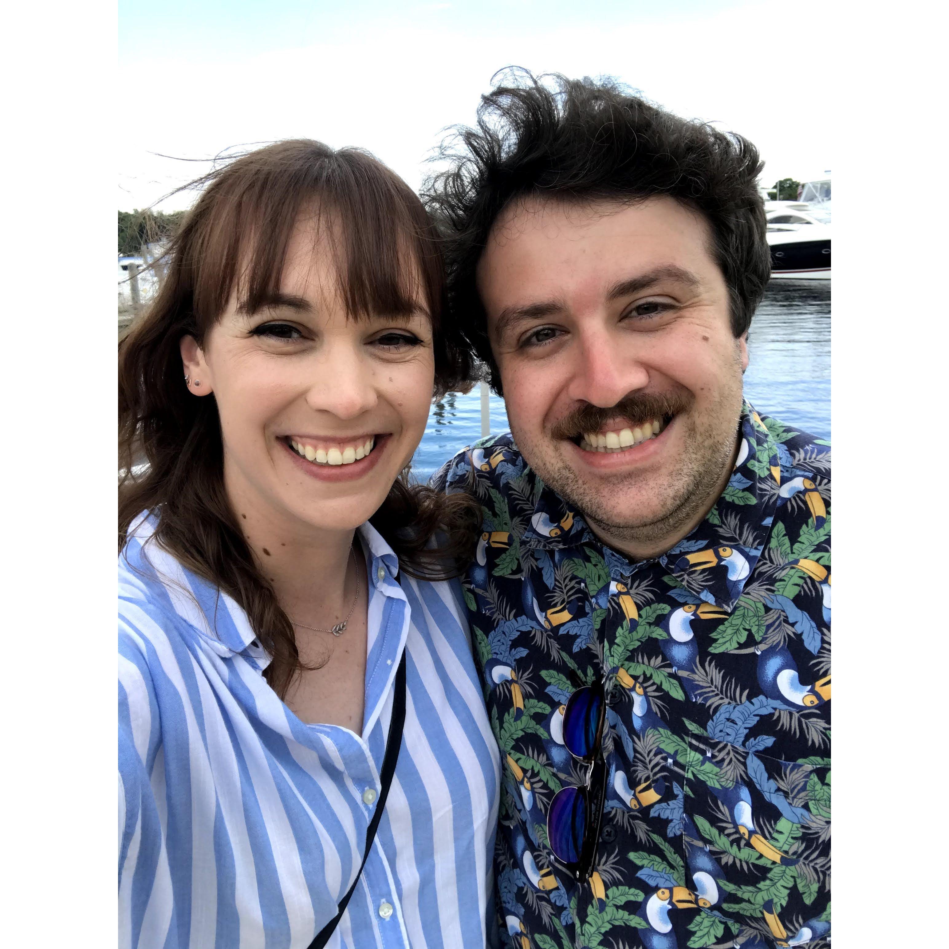 Just a few months into dating, July 2020.