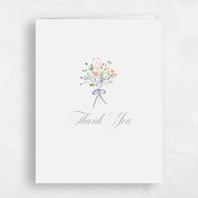 Light Oatmeal, Beige Wedding Thank You - Pesco Portrait